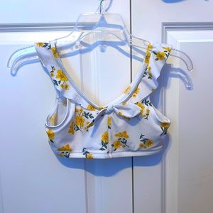 Justice sunflower swimsuit. Size youth 14